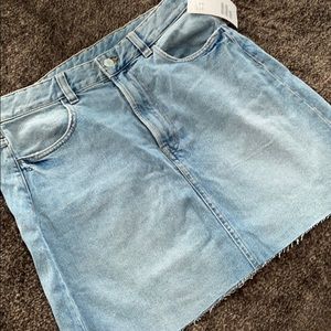 High Rise Denim Skirt